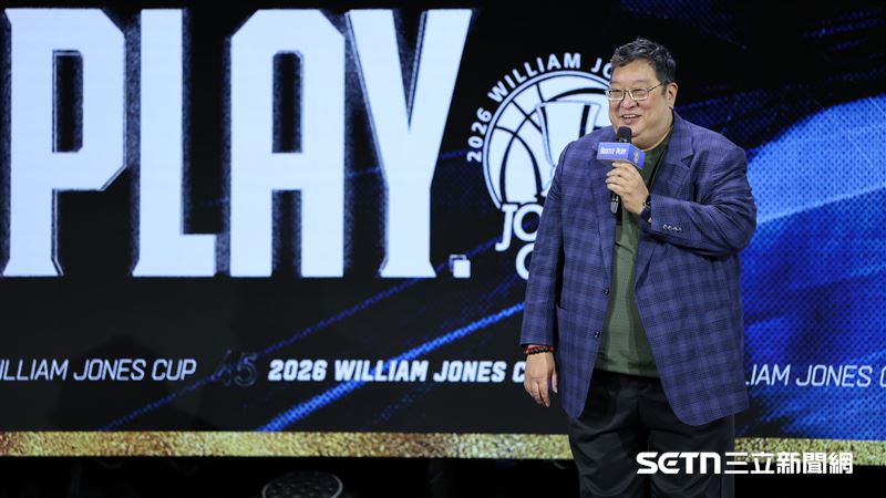 第45屆威廉瓊斯盃國際籃球邀請賽記者會,籃協副理事長文大培致詞。(圖/記者劉彥池攝影)