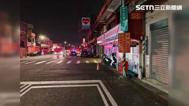 電線杆絆倒意外就發生在桃園大園區中正東路一段往埔心方向