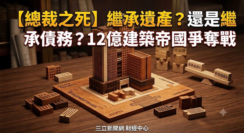 建築業者傳承案例引發關注,創辦人生前預留的股權配置機制,成為守護企業免於經營風險的關鍵防線。(圖/三立新聞網財經中心蕭榕AI製圖)