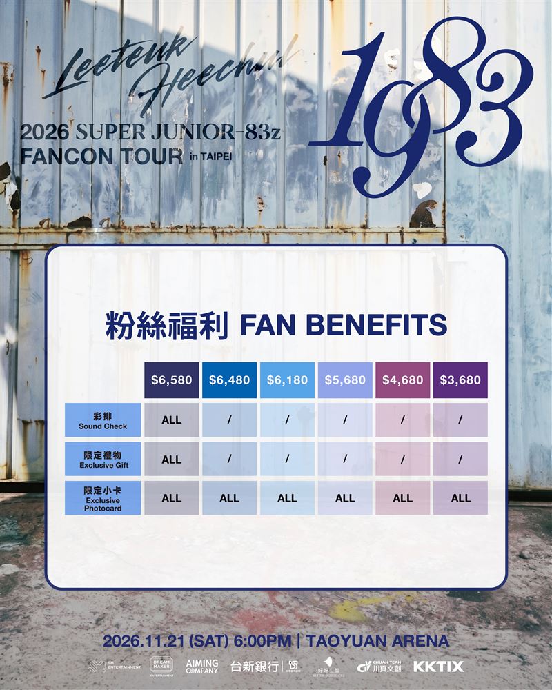 83z搶票熱潮延燒!高雄場秒殺後再攻桃園巨蛋,票價、售票時程公開