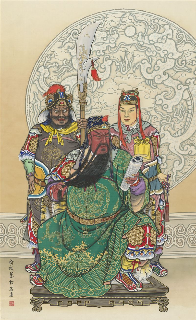 關聖帝君生日快樂!關公最疼這3種人「有心、用心、嘴巴甜的人」。拜對3件事招財轉運大賺金山。(圖/慧松居士恭繪 雲水堂提供)