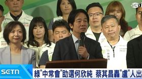 綠中常會助選何欣純 蔡其昌轟"盧"出問題!