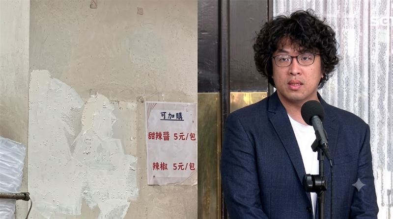 「東發號」遭網友狂洗一星負評,下午火速將簽名全數以白色油漆塗刷覆蓋,沈伯洋晚間回應了。(圖/翻攝自Threads、資料照)