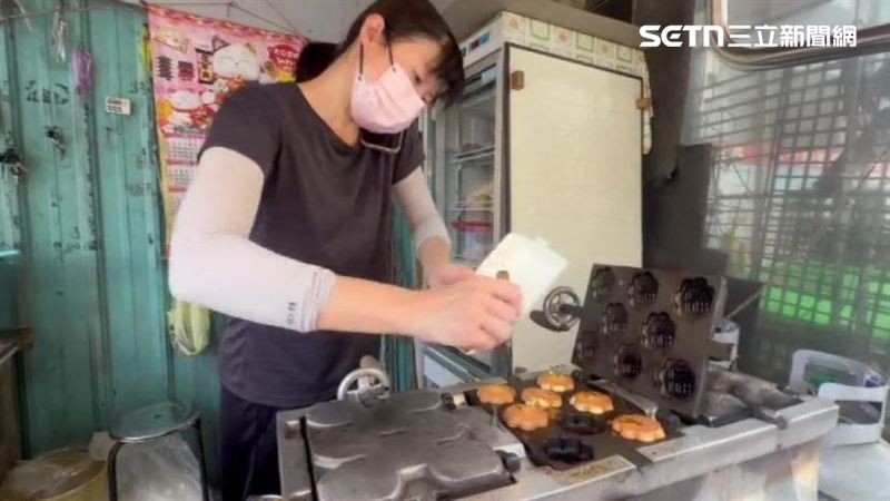 彰化員林一間雞蛋糕攤位一份8個賣50元