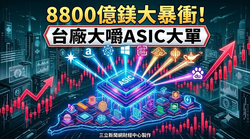 CSP資本支出超8800億鎂　ASIC補台廠18強