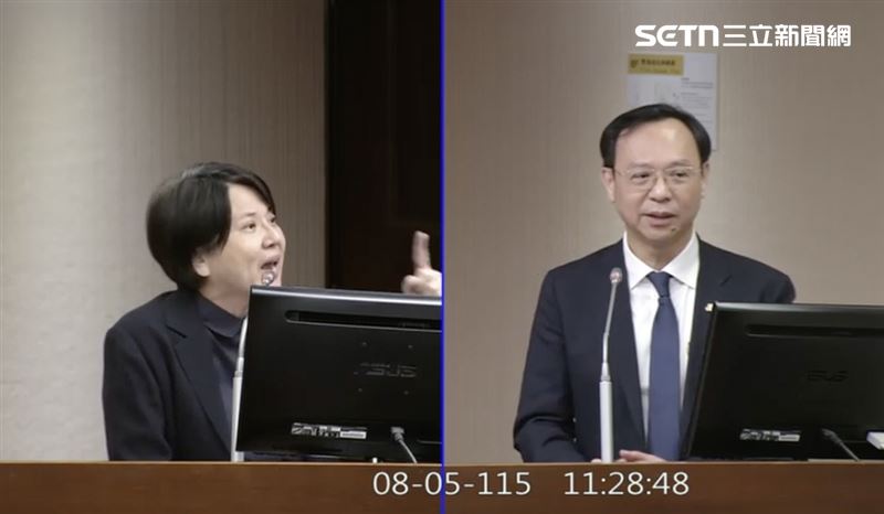 民眾黨立委邱慧洳質詢衛福部長石崇良(圖/翻攝畫面)