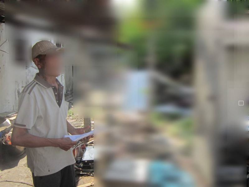 88歲翁因欠款7萬沒錢繳,名下家族繼承的持分土地面臨法拍命運。(圖/彰化分署提供)