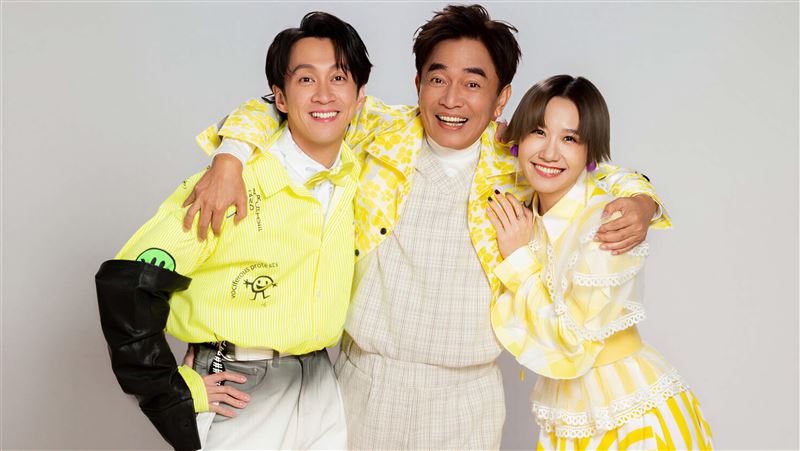 吳宗憲、陳漢典、Lulu拍宣傳照。（圖／三立提供）