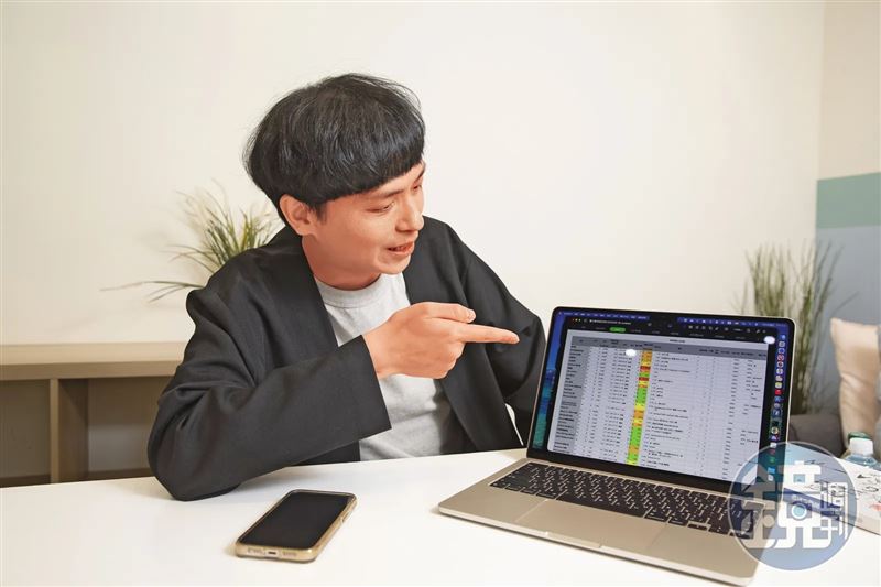 一般人認為記帳很瑣碎，李奕樵卻從中享受每一塊錢換來的幸福感。（圖／鏡週刊）