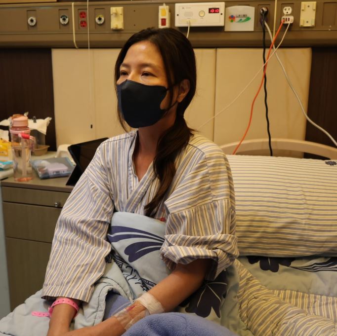 48歲的女患者反覆感冒以為小病，摸到脖子腫塊後到醫院檢查，竟是口咽癌轉移到淋巴結。（圖／彰化醫院提供）