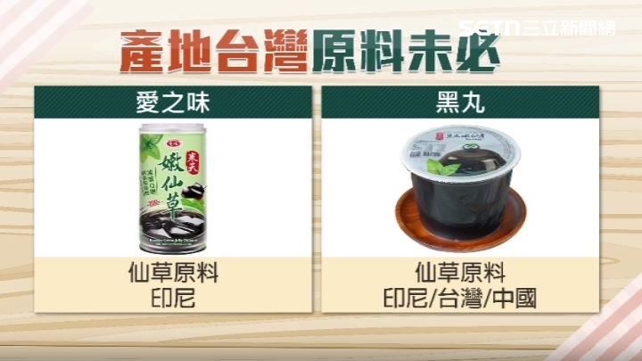 台灣知名品牌的仙草產地也不一定來自台灣