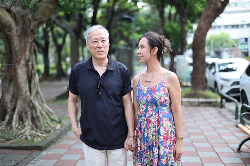 姜厚任、童芯(陳苡孋)。(圖/記者鄭孟晃攝影)