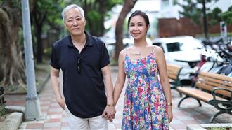 姜厚任、童芯（陳苡孋）。（圖／記者鄭孟晃攝影）