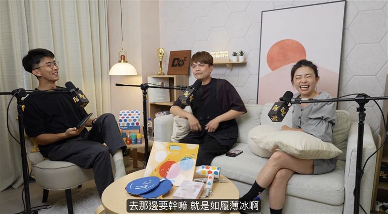 蔡阿嘎和二伯登上THE DODO MEN的Podcast節目,聊如何面對炎上爭議。(圖/翻攝自YouTube 跳脫Do式圈)