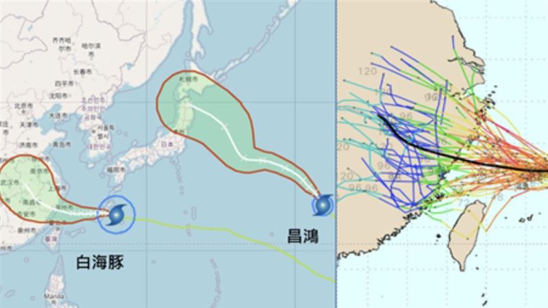 7縣市大雨特報開轟 白海豚減慢、雨炸3天