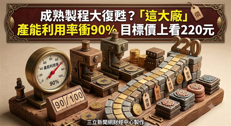 法人認為,未來兩年世界(5347)可望持續受惠於AI相關晶片需求擴大、產能利用率攀升與報價逐步改善,樂觀陣營甚至喊出220元目標價,整體市場共識價位也已站上200元大關。(圖/三立新聞網財經中心蕭榕AI製圖)