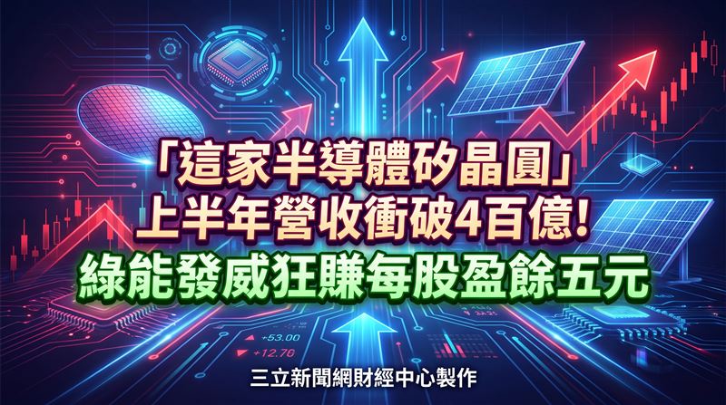 半導體與綠能雙箭頭! 「它」霸氣狂賺