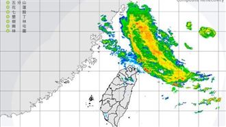 白海豚甩雨彈！週末炸大雨區域曝光