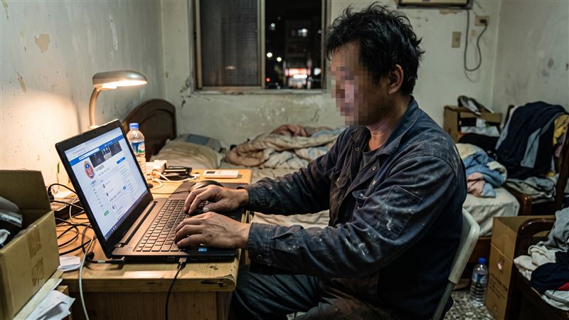 粗工因故對警察心懷怨懟，在住處用上社群「NPA署長室」粉絲專頁具名留言，要殺警察。（示意圖／AI製圖）