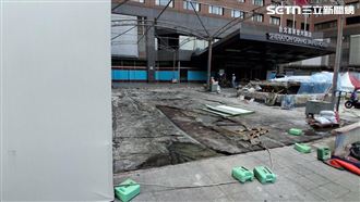中颱白海豚逼近　喜來登大飯店圍籬突倒塌
