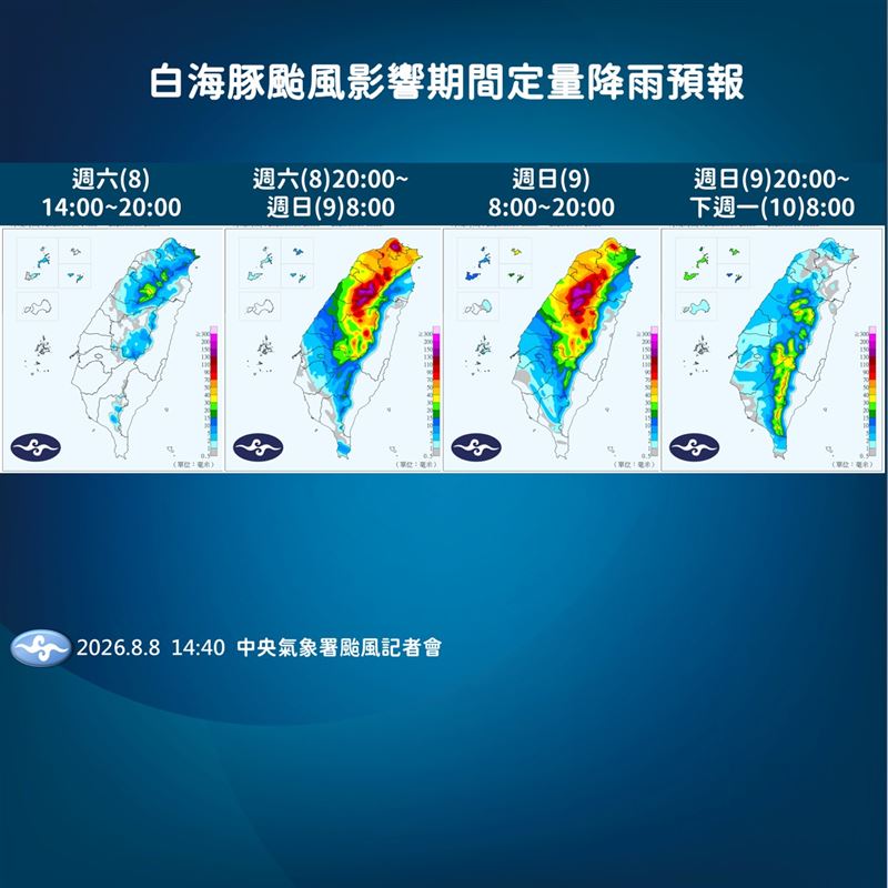 白海豚颱風。(圖/氣象署)