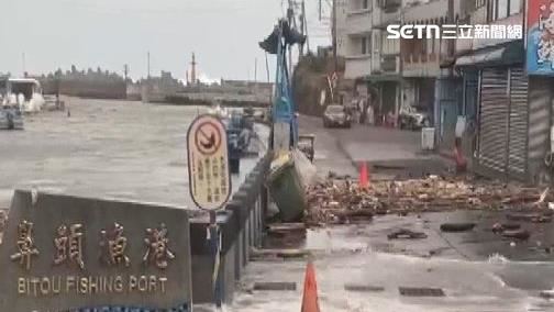 白海豚逼近!宜蘭路樹被吹斷