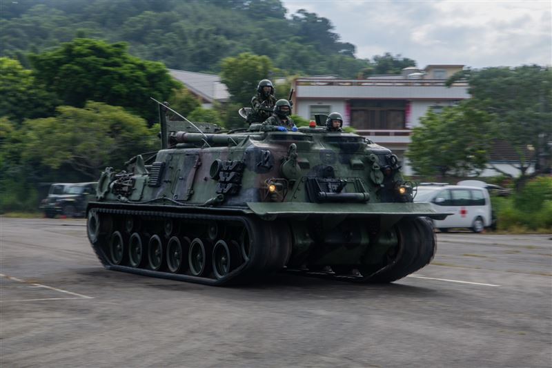 M88A1救濟車趕赴現場。(圖/軍聞社提供)