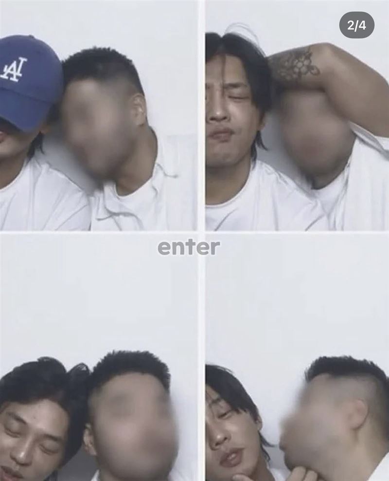 劉亞仁和男性友人的親密合照流出,震驚韓網。(圖/翻攝自韓網)