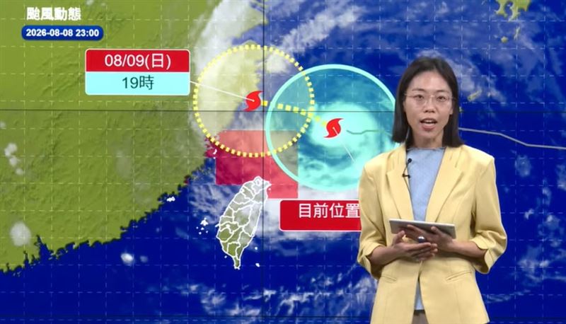 新／白海豚近北部海面！氣象署發豪雨特報