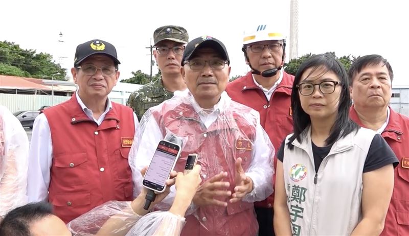 侯友宜視察淡海二期工程防汛（圖／新北市政府提供）