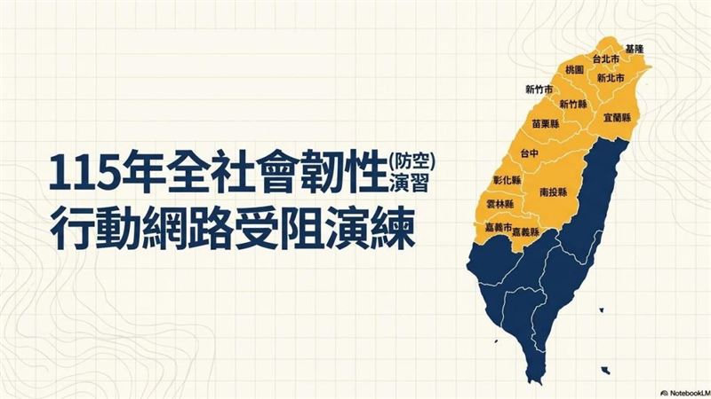 防空演習!14縣市斷網時間、注意事項一覽