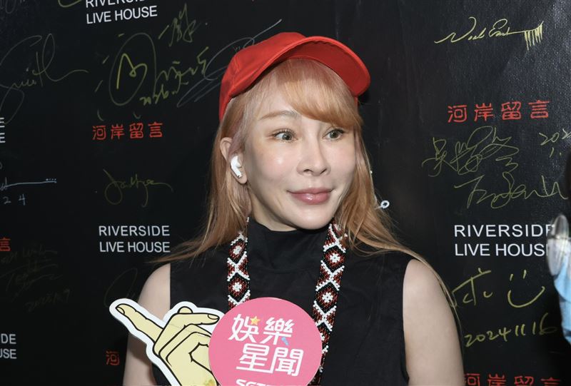 温嵐病後2個多月氣色良好。（圖／記者鄭孟晃攝影）