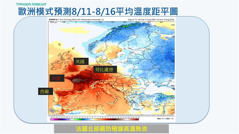 賈新興表示,法國極端氣候:嚴防極端熱浪。(圖/翻攝自賈新興臉書)