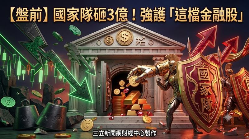 外資連9賣！國家隊單日3億護 這檔金融股