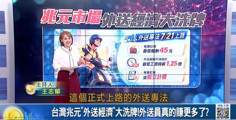 《Catch大錢潮》討論外送專法新上路,所帶來的爭議與影響