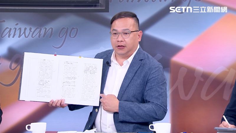 王義川質疑,陳昱瑄領錢銀行全部過關,且其創立的公司資本額才100萬元,卻有本事跟人家簽下10.6億元的合約(圖/前進新台灣)