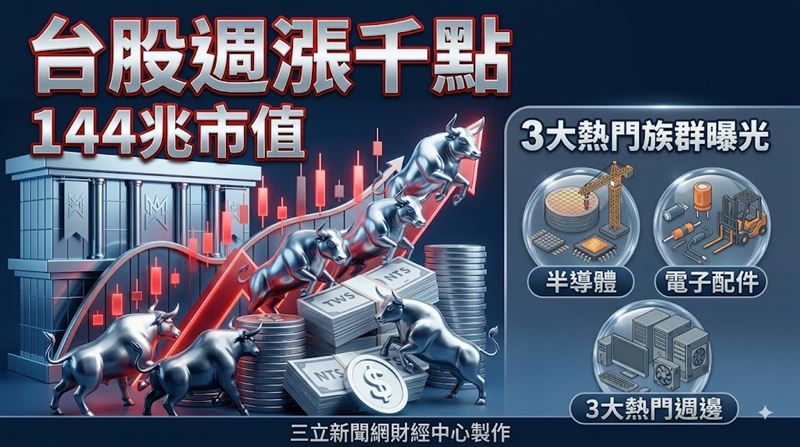 台股週大漲逾千點　3大熱門族群曝光！