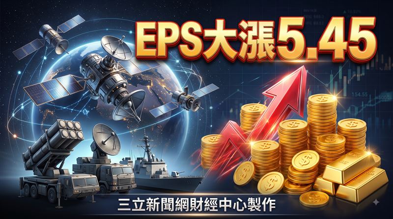 軍工、低軌衛星點火　它上半年EPS衝破5元