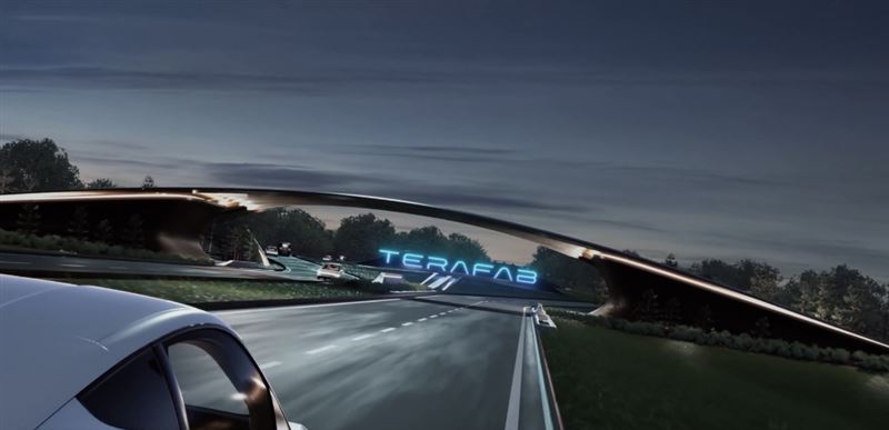 馬斯克打造超大型半導體園區Terafab。(圖/翻攝自X平台@Tesla)