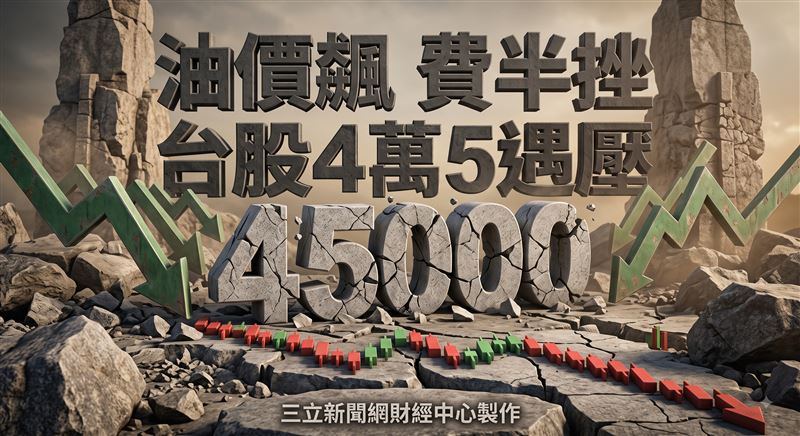 盤前／台指夜盤跌271點　4萬5攻堅恐受阻
