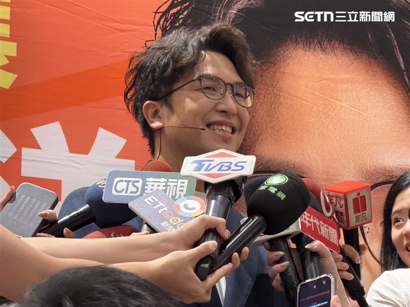 民進黨台北市長參選人沈伯洋受訪（圖／記者劉秀敏攝影）