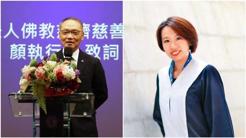 慈濟執行長顏博文採購疫苗遭律師陳昱瑄夥同宗教大師全家詐騙10.6億。(圖/翻攝自臉書)