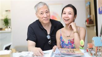 姜厚任、童芯接受《三立新聞網》專訪。（圖／記者鄭孟晃攝影）