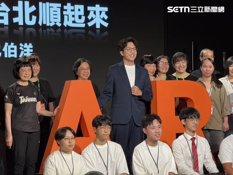 民進黨台北市長參選人沈伯洋舉行「五大政見主軸發布記者會」(圖/記者劉秀敏攝影)