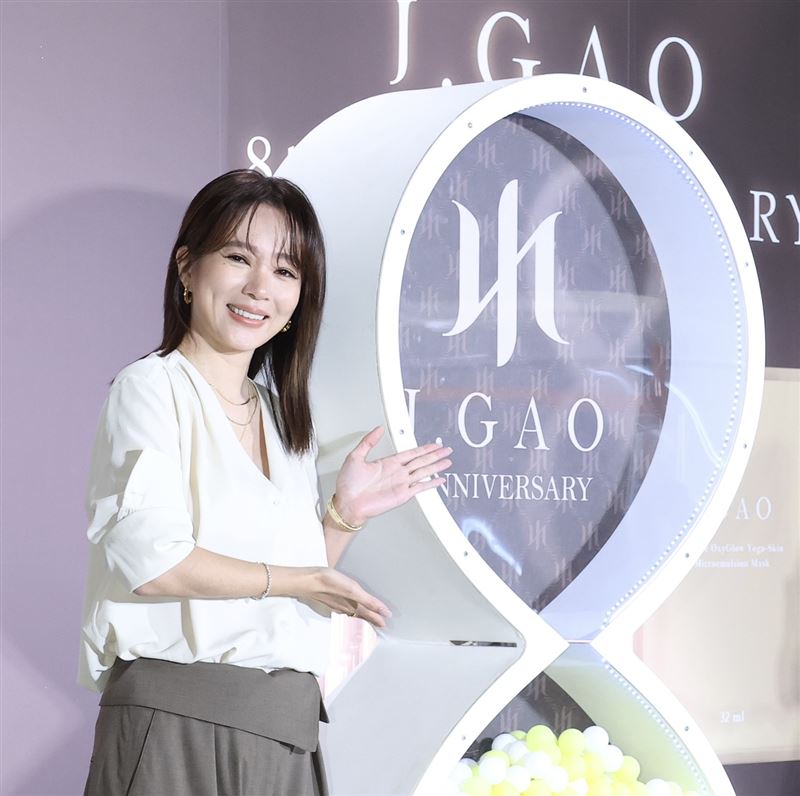 高宇蓁出席J.GAO 八周年品牌慶典暨逆時新品發布記者會。(圖/記者田俊彥攝影)