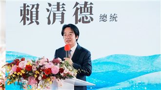 總統賴清德出席「國家海洋研究院100噸級與300噸級海洋基礎資料調查船下水暨命名典禮」（圖／總統府提供） 
