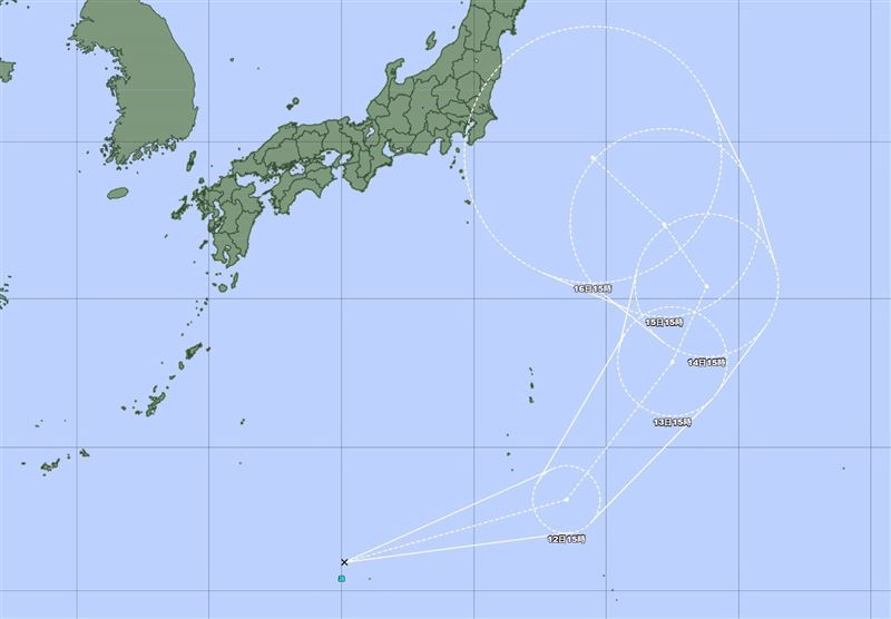 南卡颱風最快在24小時內生成。（圖／日本氣象廳）