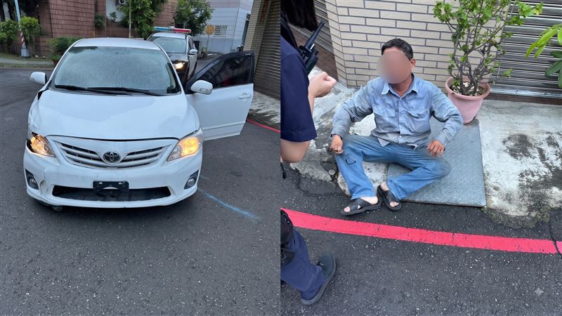 蕭男毒品快篩驗出陽性反應,加上無照、未懸掛車牌將付出昂貴代價。(圖/民眾提供,經AI合成)