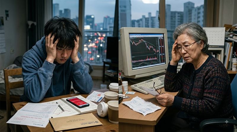 經濟學教授分析表示,年輕人和退休人士,兩者收入與還款能力本來就較弱。(示意圖/AI製圖)