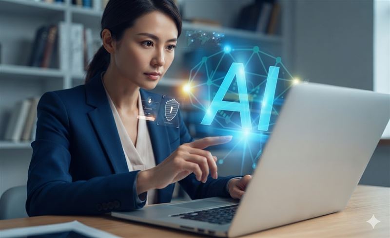 根據網路安全巨擘Cloudflare最新統計數據,2026年5月網路上的「非人類(機器人)」流量已經正式達到57%,壓倒性超越人類的43%。(示意圖/AI生成)